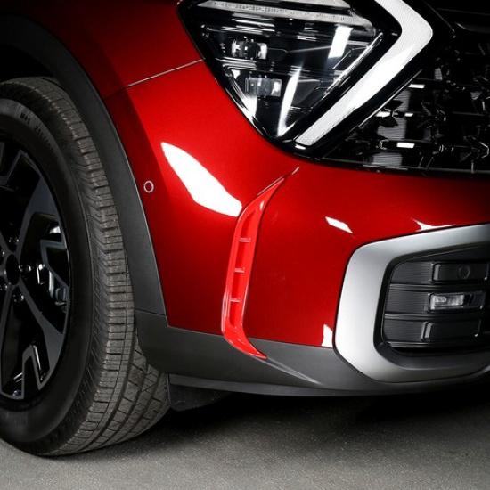 Front Bumper Fog Light Lamp Decoration Cover Trim Decal For Kia Sportage 23-25