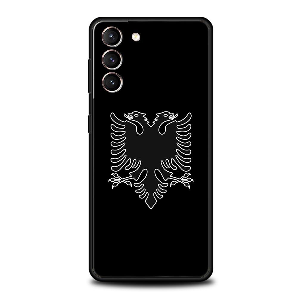 Phone Case For Samsung Galaxy S24 S23 S22 Ultra S20 S21 FE 5G S10 S9 Plus S10E S8 S7 Edge Soft Silicone Cover Albania Flag