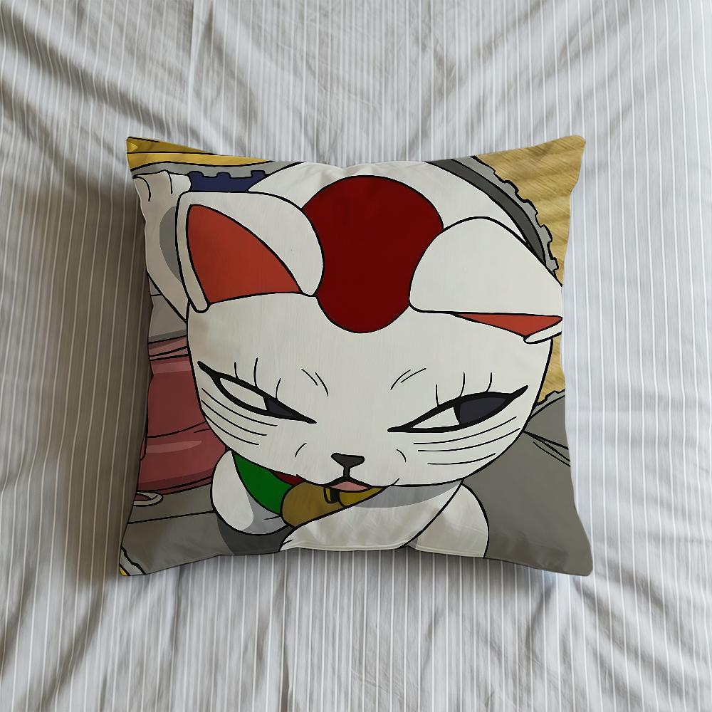 T-TurboS-ES G-Granny Cushion Cover Soft Case Sofa Living Room Home Anime Comfortable Office Cat Decor Protective Pillow