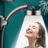 Large Panel Water Outlet Shower Head 2-in-1 Adjustable Elbow Booster Shower Head Faucet Bath Shower Set Bathroom Accessories