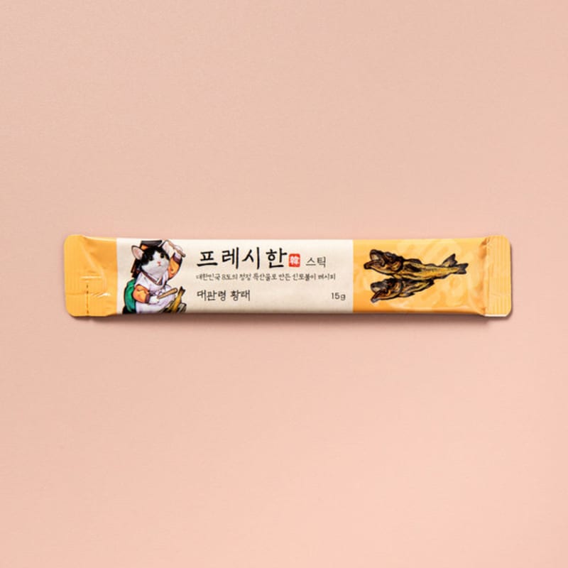 [Pet] Whistle Fresh Sticks 4Pcs Daegwallyeong Dried Pollack
