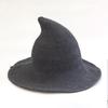 Temperamental Big Brim Witch Hat - Knitted Halloween & Christmas Style for Women