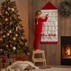 Weihnachts-Adventskalender aus Stoff mit Taschen 24 Tage Countdown-Kalender Wiederverwendbare Haushalts-Festdekorationen für Heimdeko