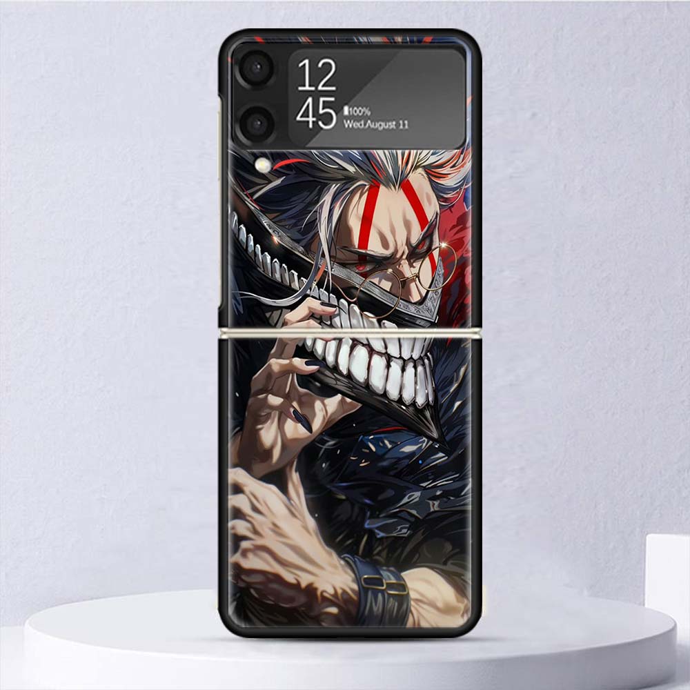 Anime D-Dandadans Okarun Shockproof Case For Samsung Galaxy Z Flip 7 6 5 4 3 5G Phone Cover Z Flip3 Flip4 Flip5 Flip6 Flip7 Shel