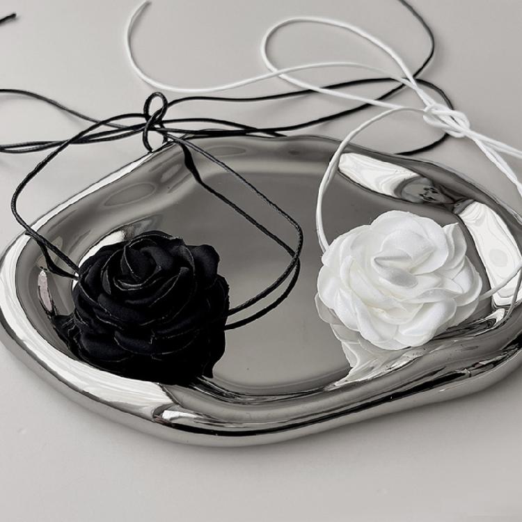 Flower Collar Necklace Jewelry Punk Choker Collar Necklace for Women Girl Teen