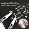 White Marker Oily Fine Tip Courier Waterproof Non-Fading Advertising Greeting Card Tire Glass Highlighter Pen Can Not Be Erased