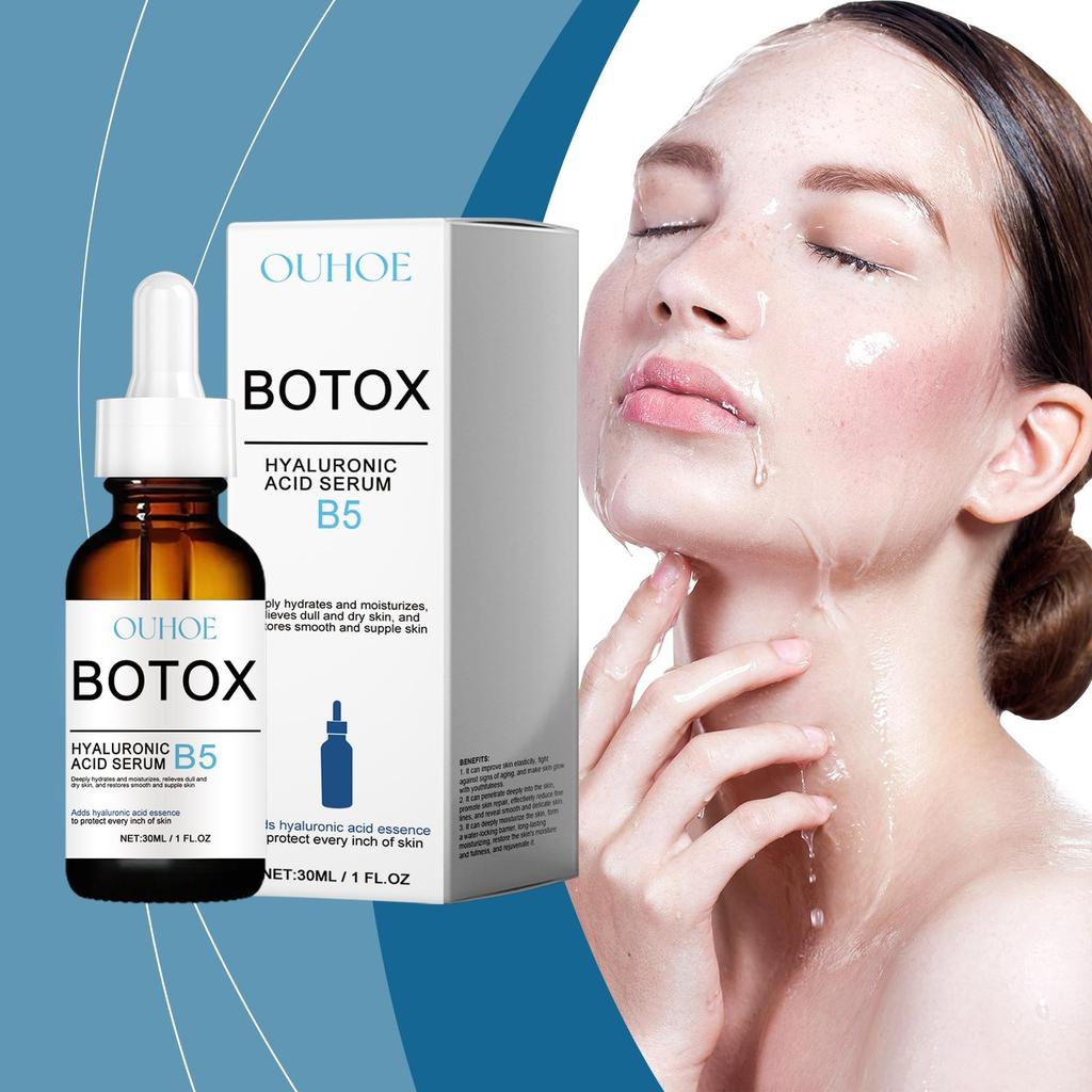 OUHOE B5 Hyaluronic Acid Essence Moisturizing Nourishing Facial Skin Silky and Shiny Skin Care Essence