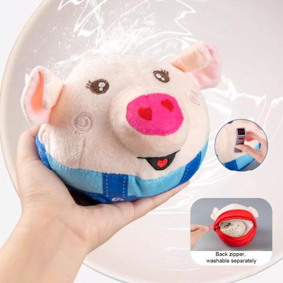 Elektrisches Plüschspringschwein-Spielzeug wiederholt, was Sie sagen, Kleinkinder, Jungen, Mädchen, pädagogisch, sprechend, singend, musikalisch, Stoffschwein, Plüschtier, interaktives Spielzeug