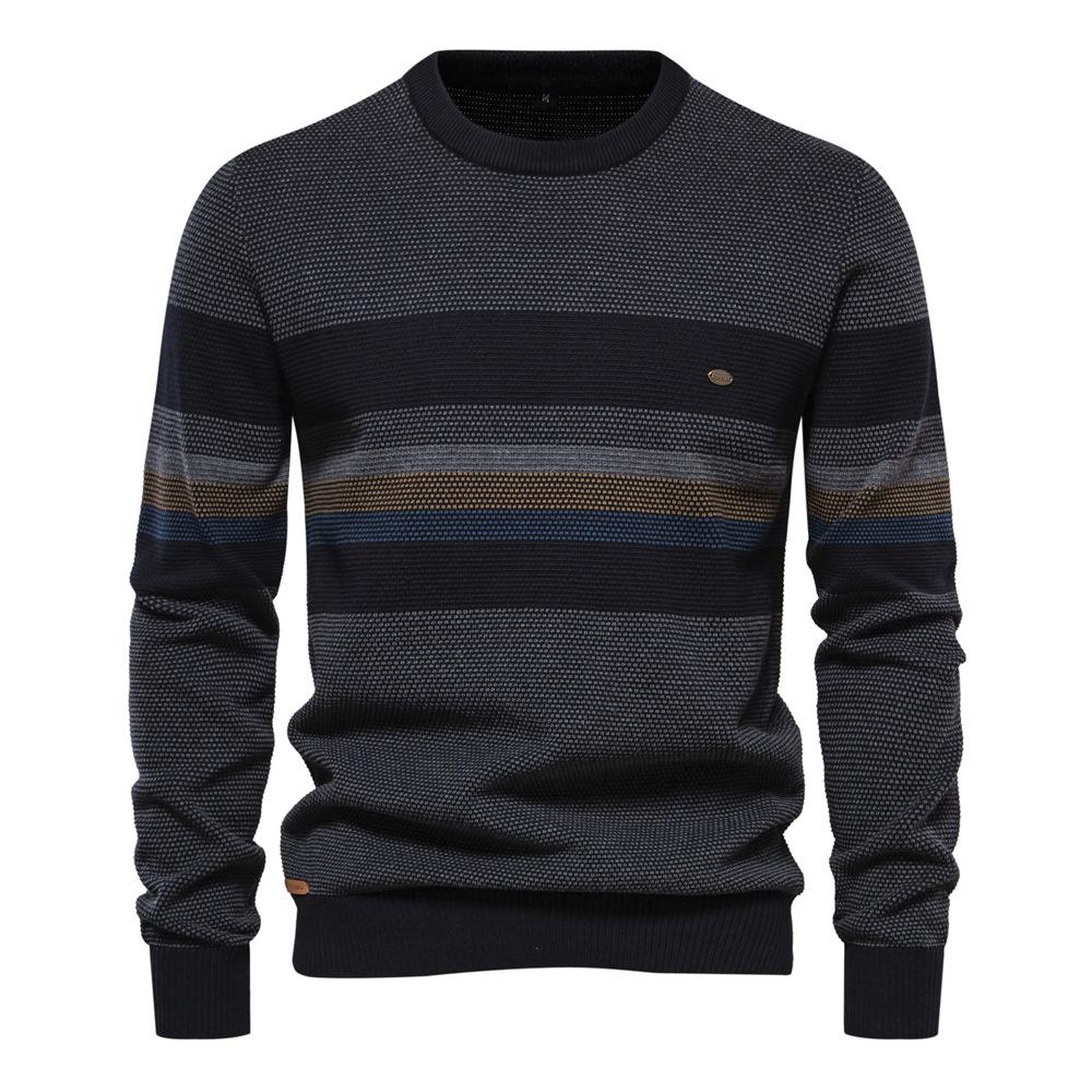S1120564 Striped Knitwear Men's Sweater Top