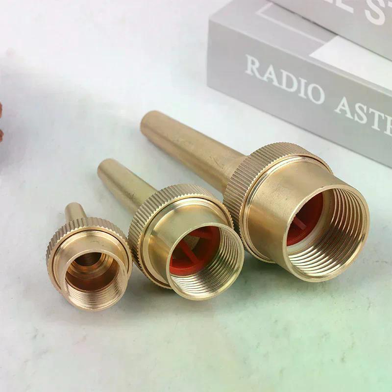 1Pcs 1/2" 3/4" 1" Female Thread Copper Straight Jet Fountain Nozzle Adjustable Water Fountain Garden Park Radial Water Column