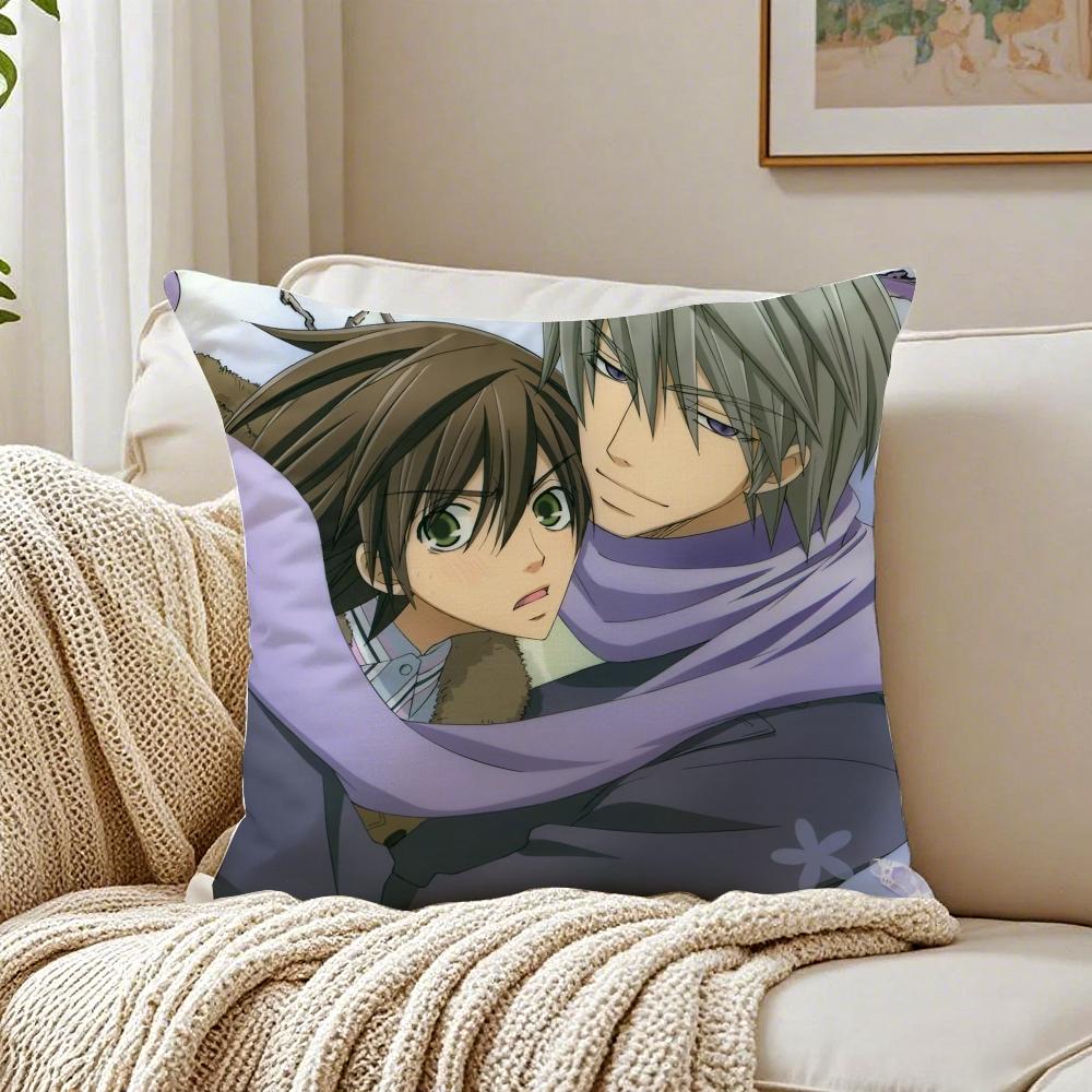 Simple fashion icon JJunjou Romantica Cushion Cover Linen Pillowcase Soft for Sofa Bed Home Room Decor