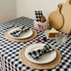 4PCS 30 X45cm 100% Cotton Washable Fabric Handmade Soft Cloth Napkins Versatile  Lattice Square Tea Towel for Dinner Kitchen and Parties Decor