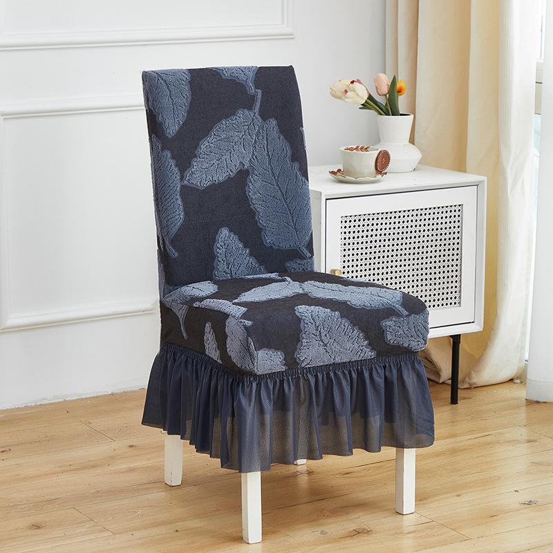 Thickened Elastic Dining Chair Cover, Stool Backrest One-piece Chair Cover, Four Seasons Universal Hotel Household