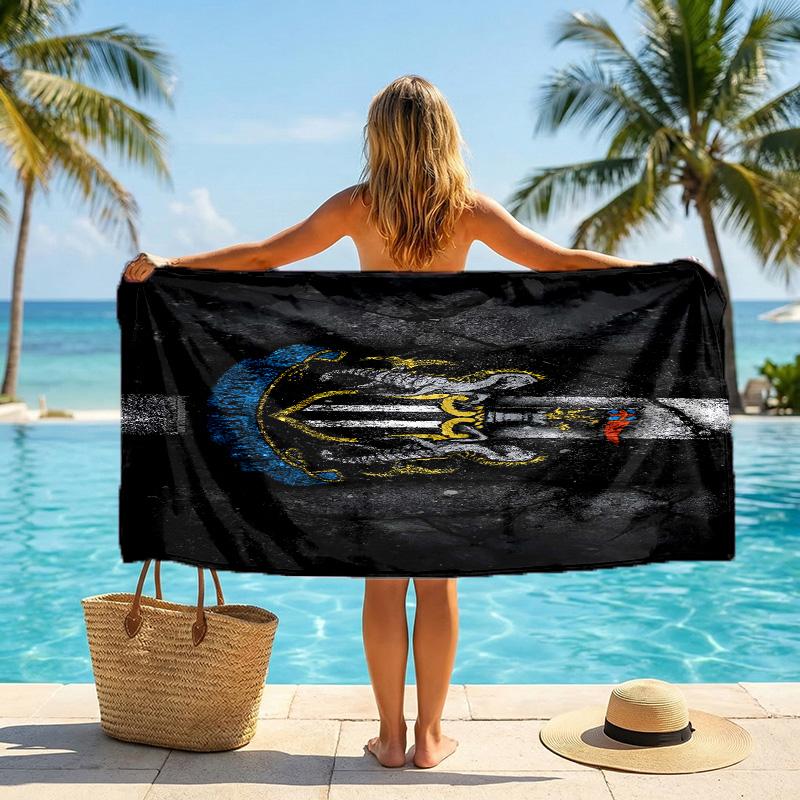 Newcastle United Beach Towel Soft Microfiber Summer Towel Quick Dry Absorbent Towel for Beach Swimming Pool Travel