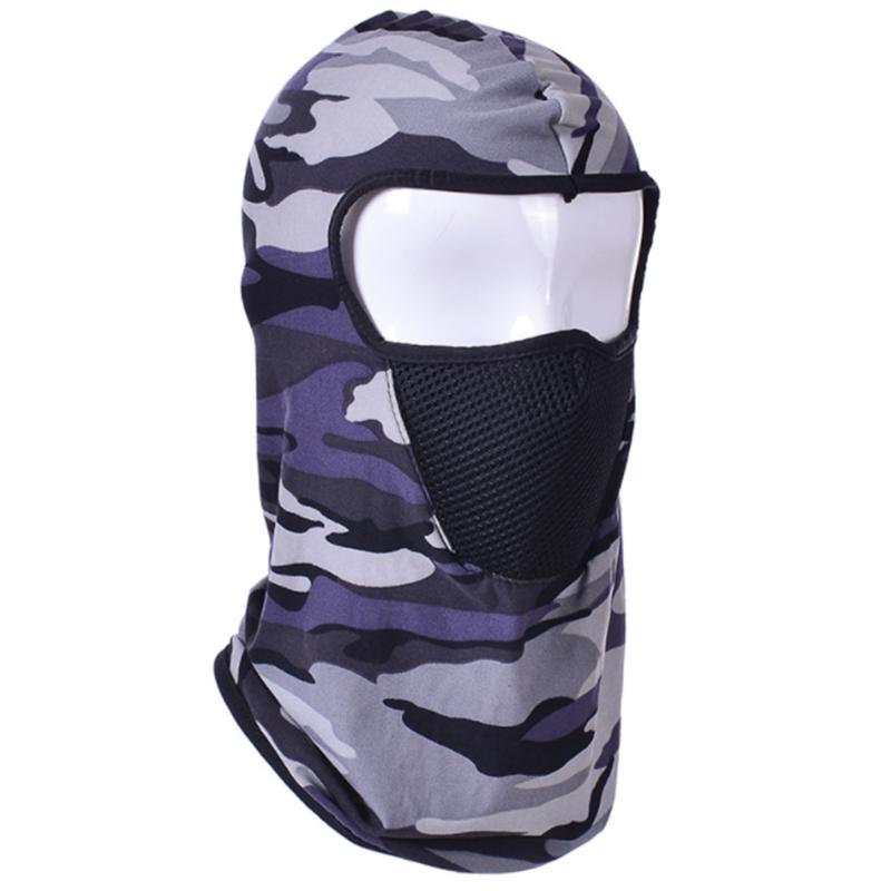 Lightweight Cycling Mask Camo Quick-drying Balaclava Sunscreen Sport Headgear for Cold Weather Chilly Outdoor Activities