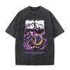 T-shirt Oversize Lavata Vintage One Piece Uomo Donna Streetwear Y2k Manica Corta Stampa Doflamingo Roronoa Zoro Maglietta Abbigliamento Femminile Maschile
