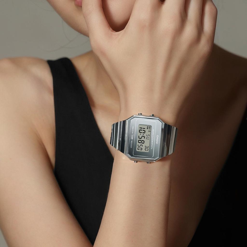 Casio Vintage Elegant Water Resistant Quartz Watch Unisex watches Gray A700WEV-7A