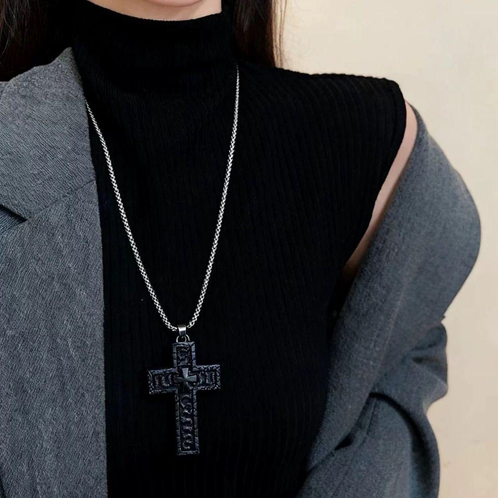 Openklapbare Kruis Hanger Ketting met Geheim Vak Charme Sieraden Ketting Hanger