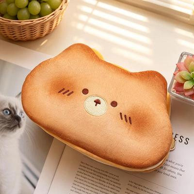 Burnt Biscuit Cat Panda Doll Wallet Pencil Case - Warm Gift for Kids