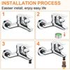 1pc Garden Hose Quick Couplers G1/2 External Thread Plug-In Faucet Adapters ABS Faucet Connector For Kitchen Garden
