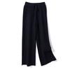 Women's Autumn and Winter Knitted Wide Leg High Waist Straight Loose Large Size Long Pants