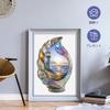 Delobil Jigsaw Stained Glass Wooden 200 Includes Transparent Laser Cut for Repeated Stylish Gift Puzzle Seashells, Coast, (33x21cm), Puzzle, Pieces,