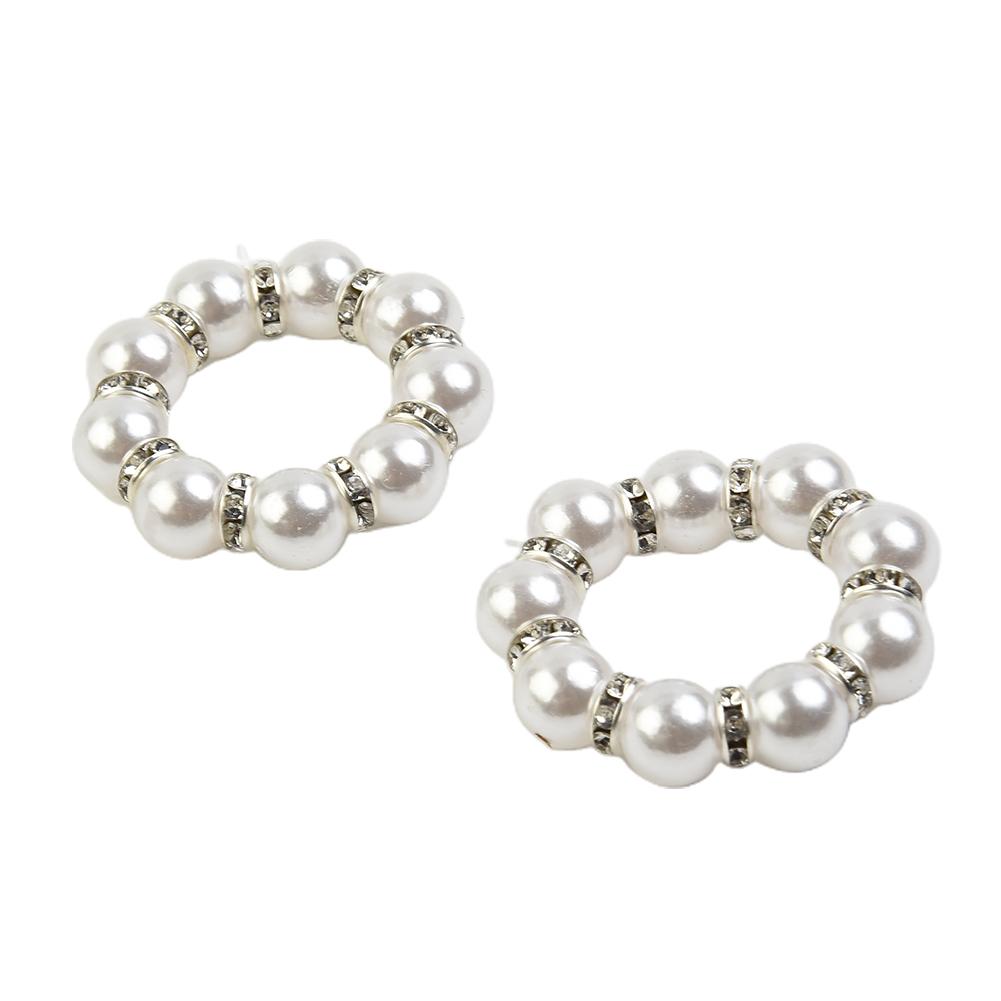 Decoration Napkin Rings For Party Inner Diameter 4cm Kitchen Napkin Ring 12 Pcs/Set Plastic Table Decoration Wedding White