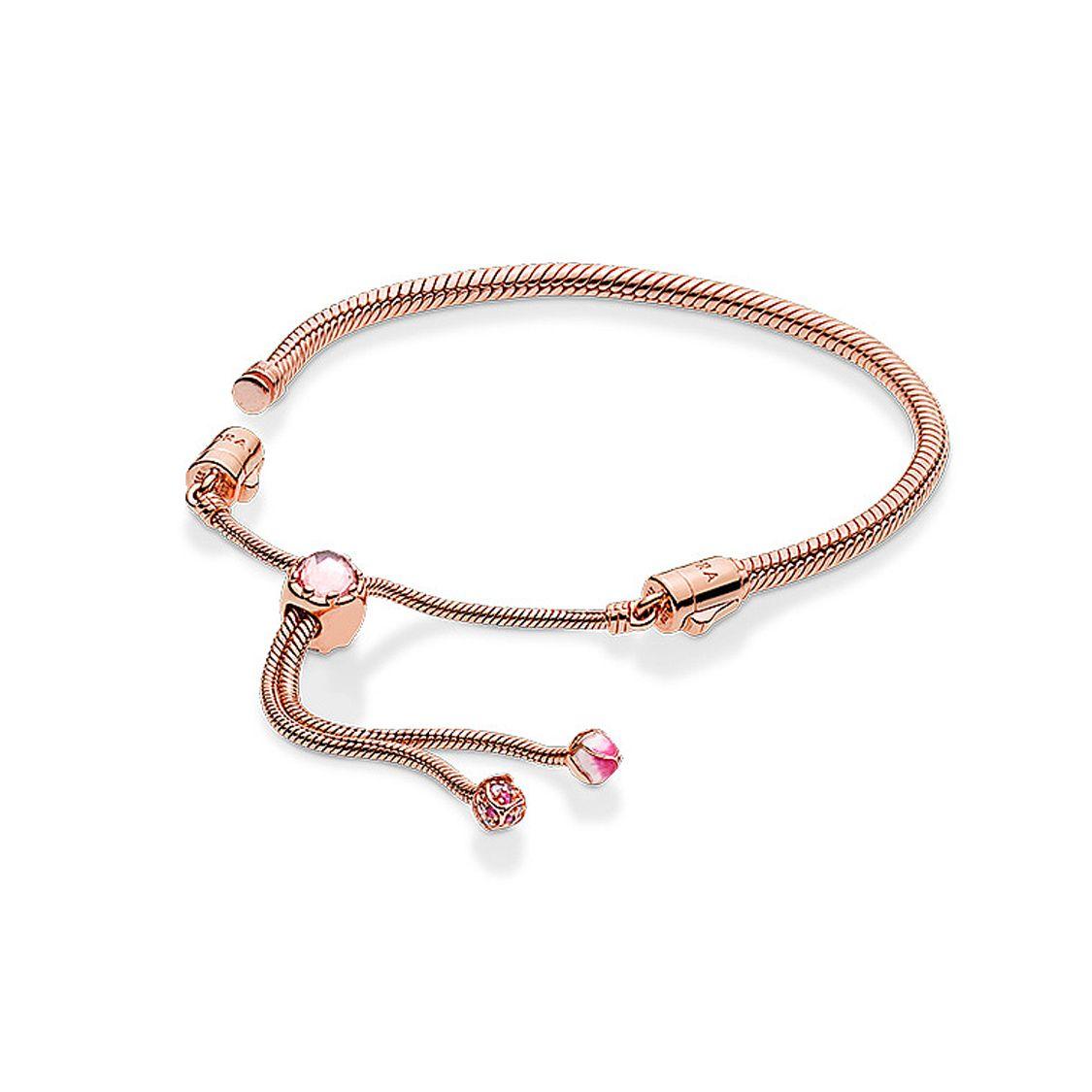 Pandora Manman Peach Blossom Series Bracelet Women Bracelet Pink B801396-2 Pink,F