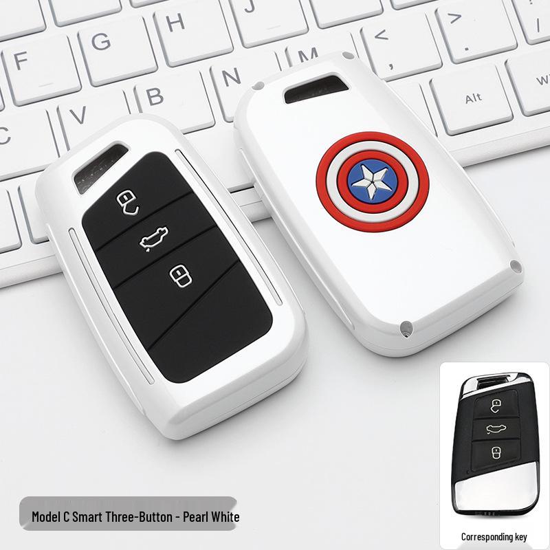 Volkswagen Key Case: Stylish Design with Buckle & Personalized Decoration