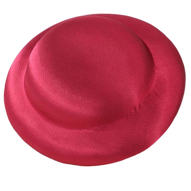 Pillbox Hat Solid Color Top Hat Millinery Fascinator Base Hat for Women Casual Wear Western Fedoras Hostesses Wear
