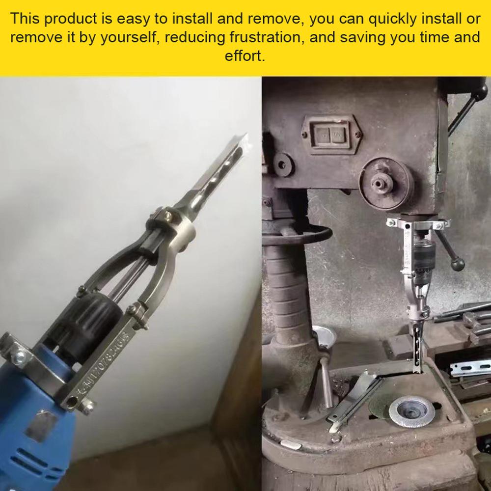 Mortise Chisel Tool Holes Drilling Fixed Bracket Hand Drill Table Drill Dual-use Bracket Woodworking Tenoning Tool
