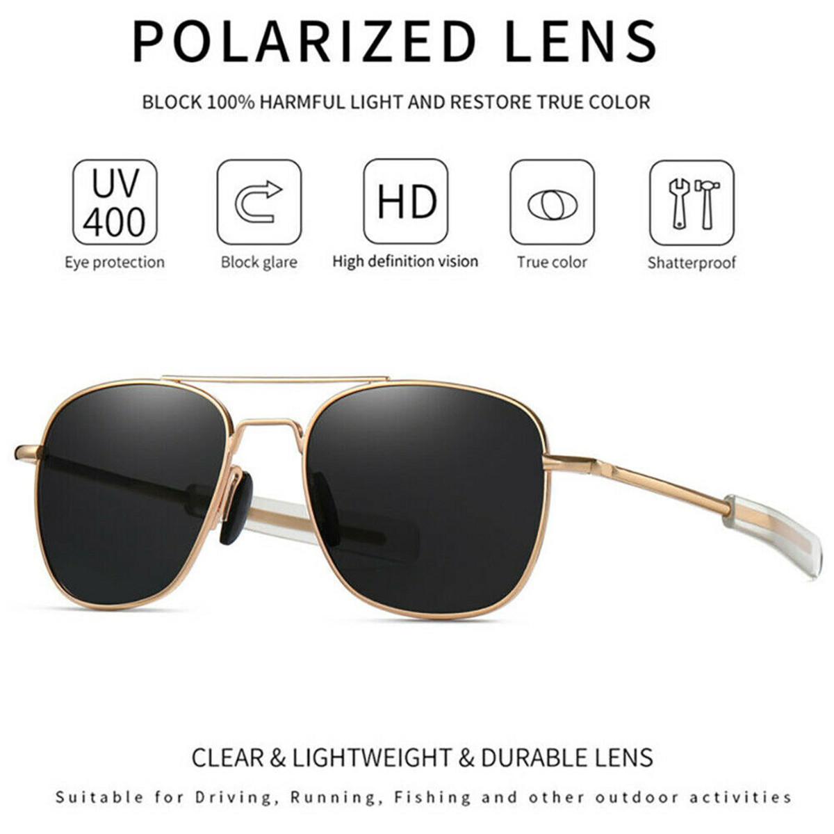 Fashion Retro Men Women Pilot Sunglasses Polarized Lens Available Driving Fishing Glasses