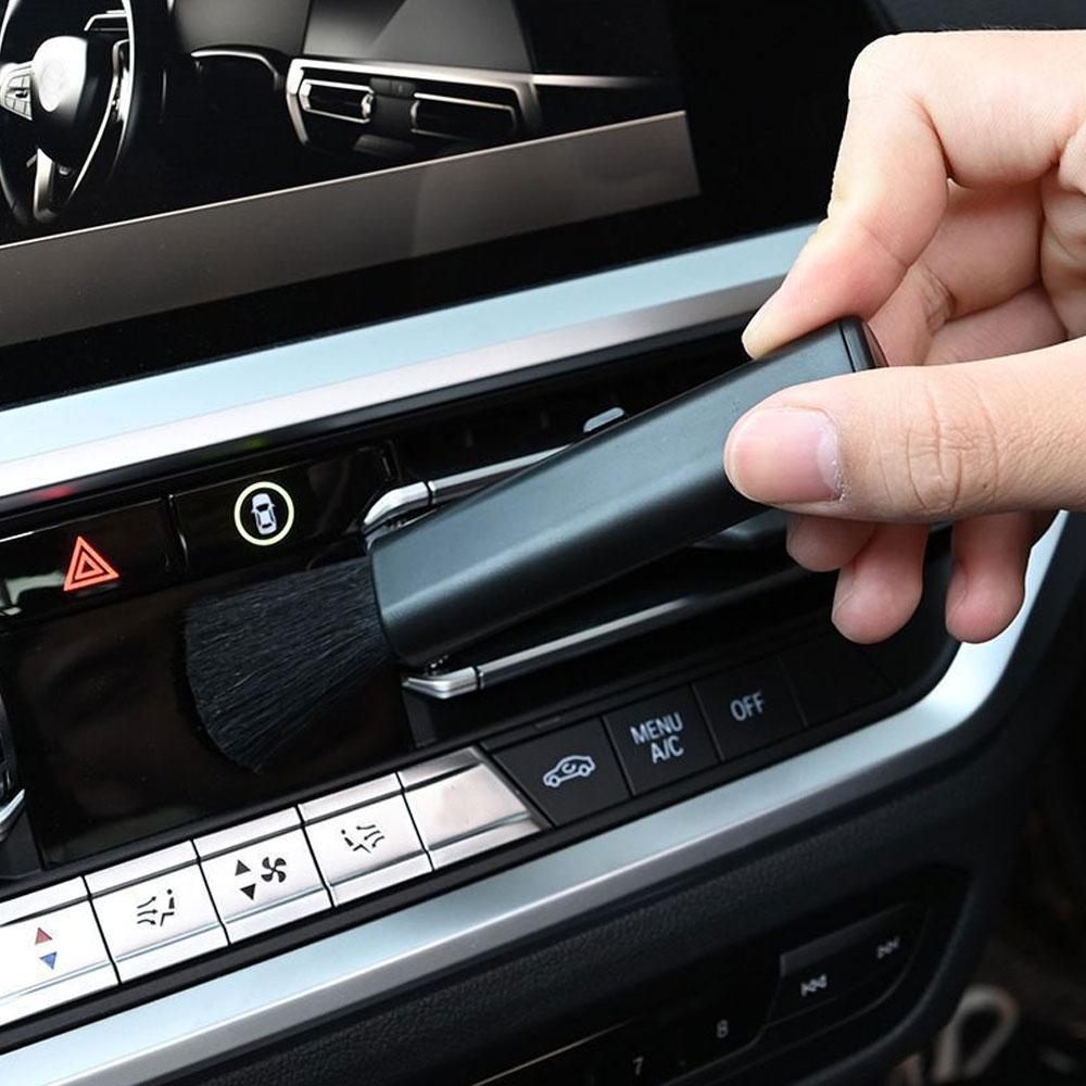 Car Detailing Brush Retractable Car Cleaning Wash Tools Auto Detailing Set Dashboard Accessories Air Outlet Cleaning Brush