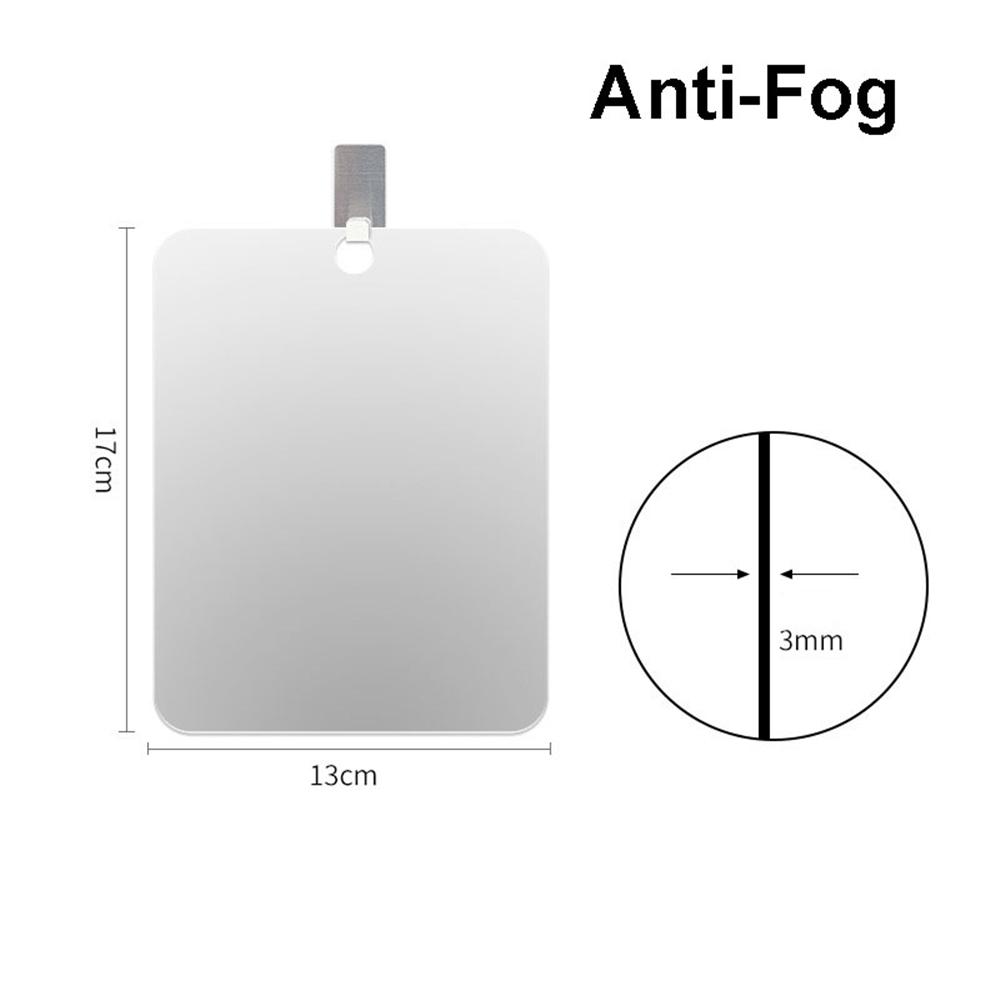 Acrylic Mirror With Wall Suction Shower Mirror For Man Shaving Women Makeup Portable Travel Bathroom Mirror Accessories