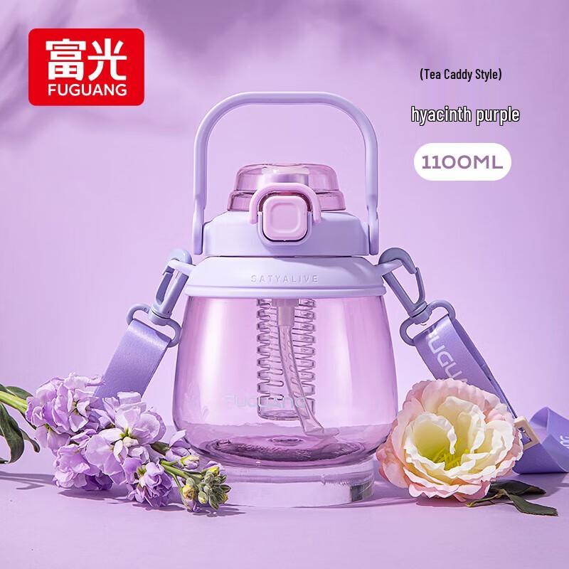 FUGUANG Portable Large Capacity Straw Water Bottle