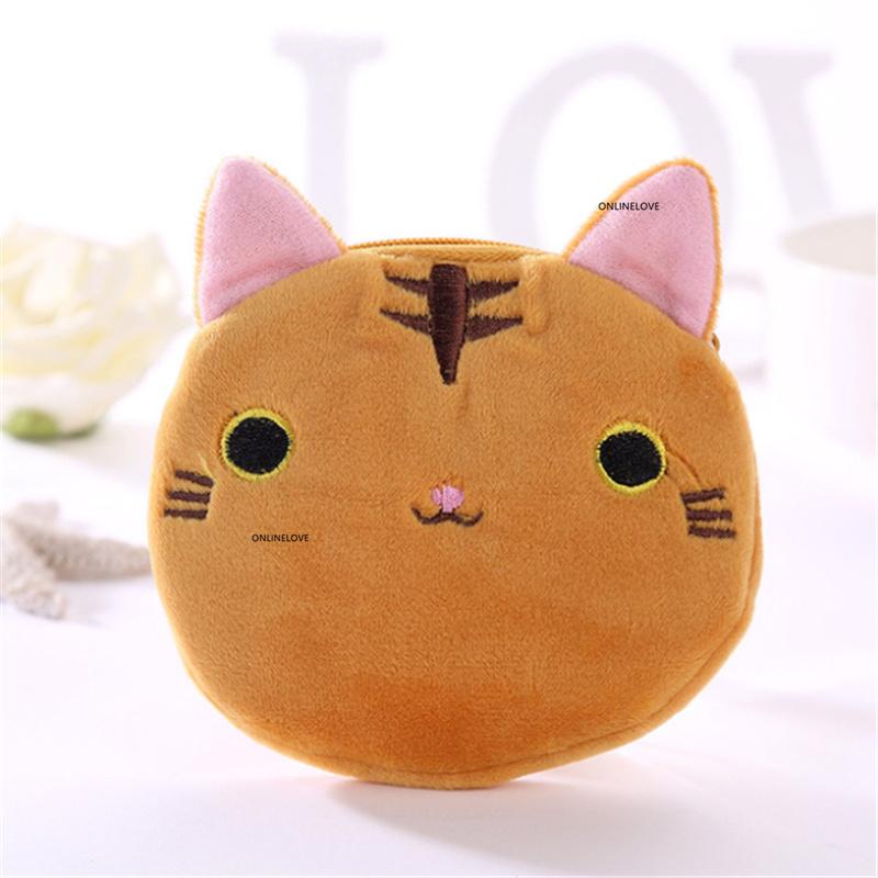 6Colors, For Choice - little 10cm Gift Coin BAG Purse , cat pocket coin pouch