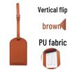 Available: Thickened PU Leather Luggage Tag - Horizontal/Vertical Flap with Pocket and Buckle, Includes Signature Paper.