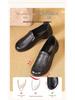 Genuine Leather Soft Sole Slip-on Shoes for Women, Non-slip, Comfortable, Plus Size, Autumn Style - Model 801319