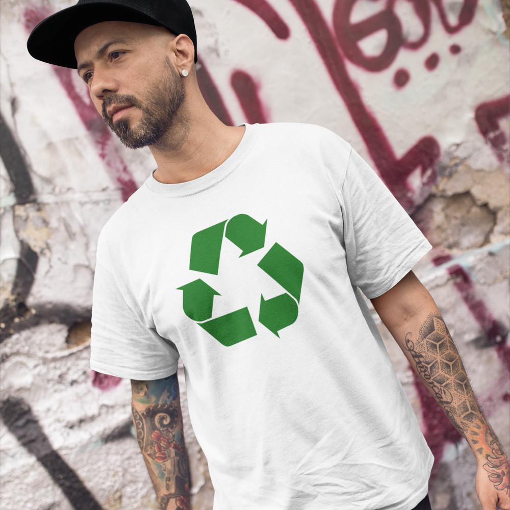 RECYCLE LOGO T-SHIRT (global warming theory bang big carbon neutral net zero) Unisex T-Shirt XL