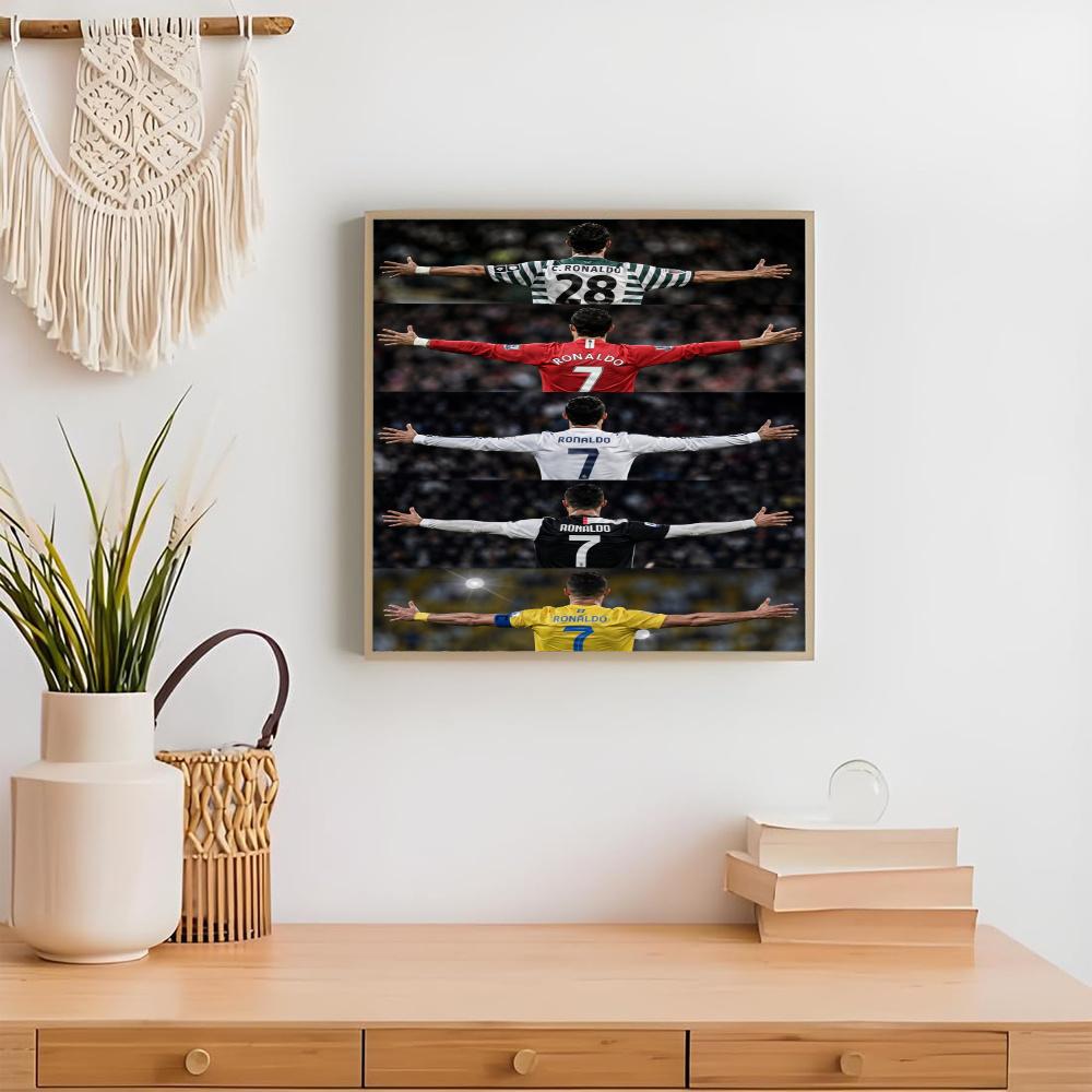 Cristiano Ronaldo 5D Diamond Painting Round Diamond Rhinestones Mosaic Diamond Embroidery Wall Paintings Rhinestones Gift Frameless