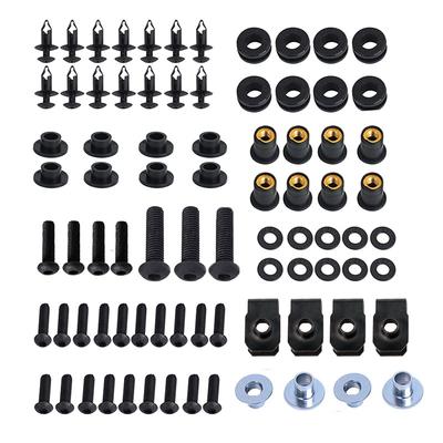 Pour Suzuki GSX1300R Hayabusa 1999-2007 1 Jeu Kit de Boulons de Carénage Moto Kit de Boulons de Carénage Noir