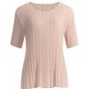 Shop   Women Frill ShorT Sleeve PleaTed T shirT lighT Purple Ble Wsh 1331