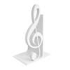 Treble Clef Table Ornament 3D Printed Music Note Bookend, Decorative Shelf Organizer, Modern Desk Decor for Home Book Office Study, Heavy Base Sturdy