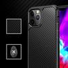 Case Cover For Iphone 12 / 12 Pro Semipermeable Matte Carbon Fiber Tpu Protective Case