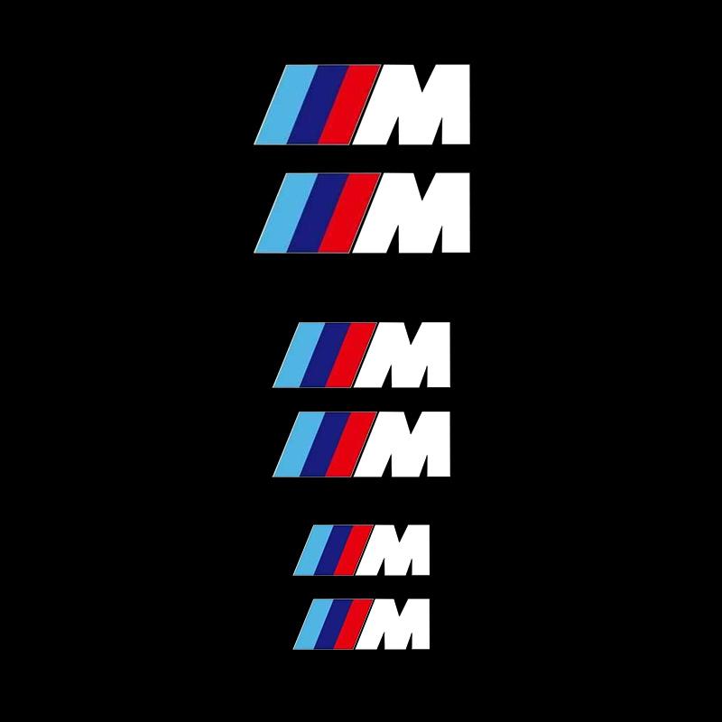 EYUJ8 Sticker Brake Caliper Sticker Label BMW MLogo Personalized Modification Decorative Sticker For BMW M Emblem E46 E36 E34 F10 E90