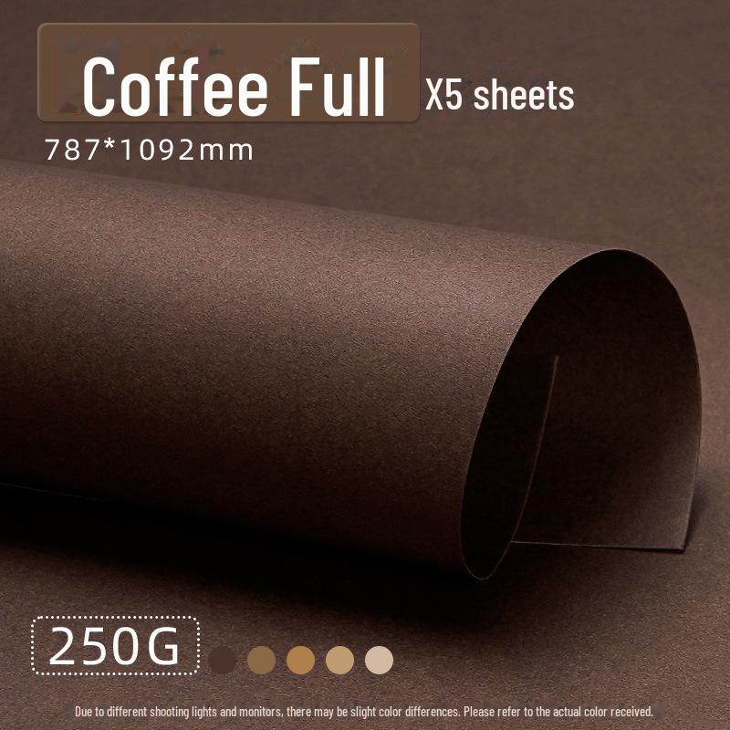 Yuanhao Creație Inel din Carton Gros Culoare Cafea Făcut Manual - A4/A3/4K cu Fundal Pădure Lemn Maro