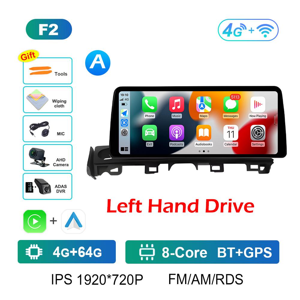 For Mazda ATENZA 2017 2018 - 2019 Wireless Carplay Android Intelligent System Bluetooth 12.3 Inch Touch Screen Accessories WIFI