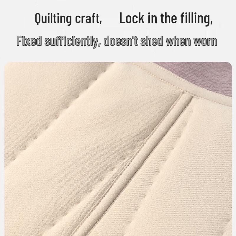 Langsha Women's High-Waisted Wool-Filled Thermal Leggings