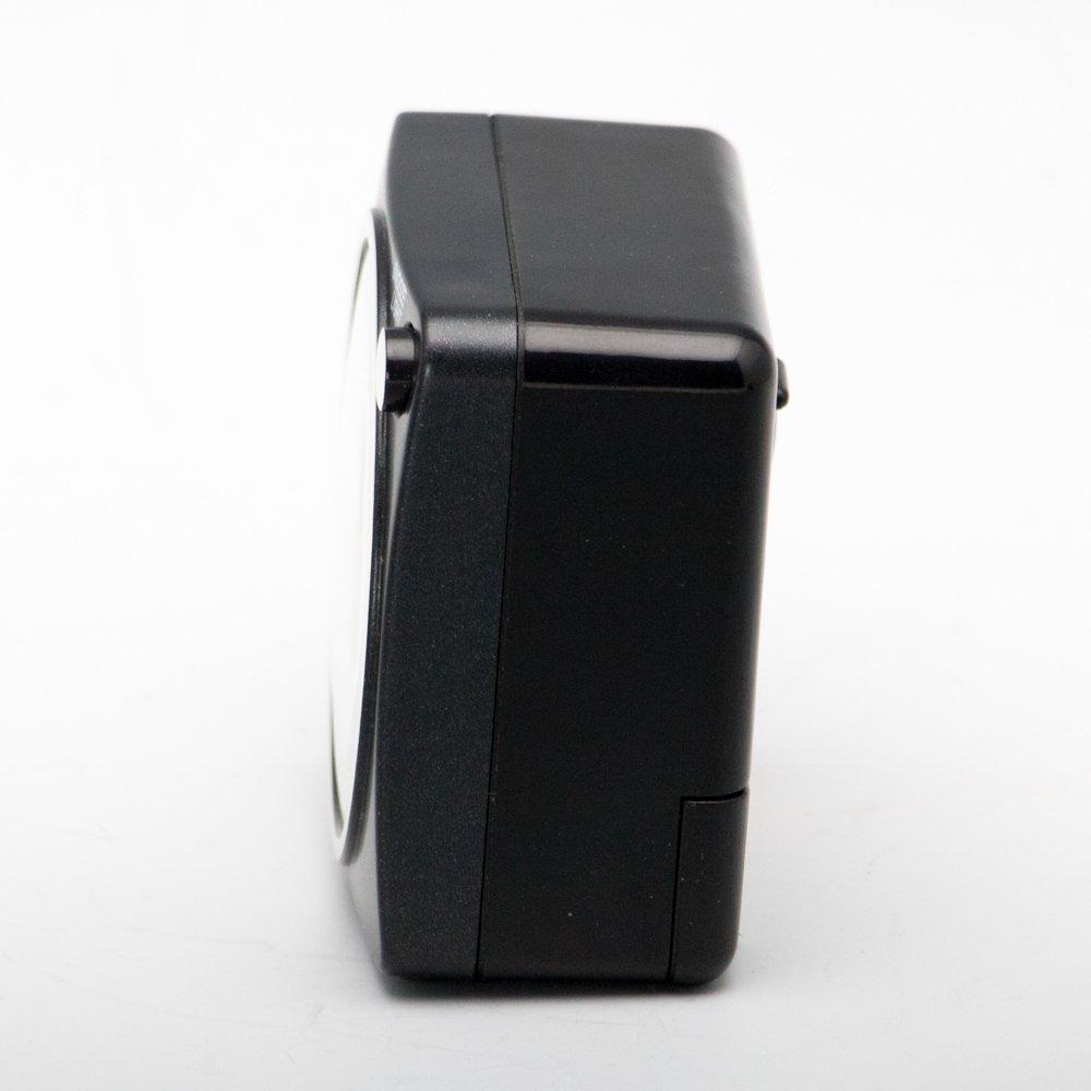 Seiko PYXIS NR437K Analog Alarm Clock in Black Metallic