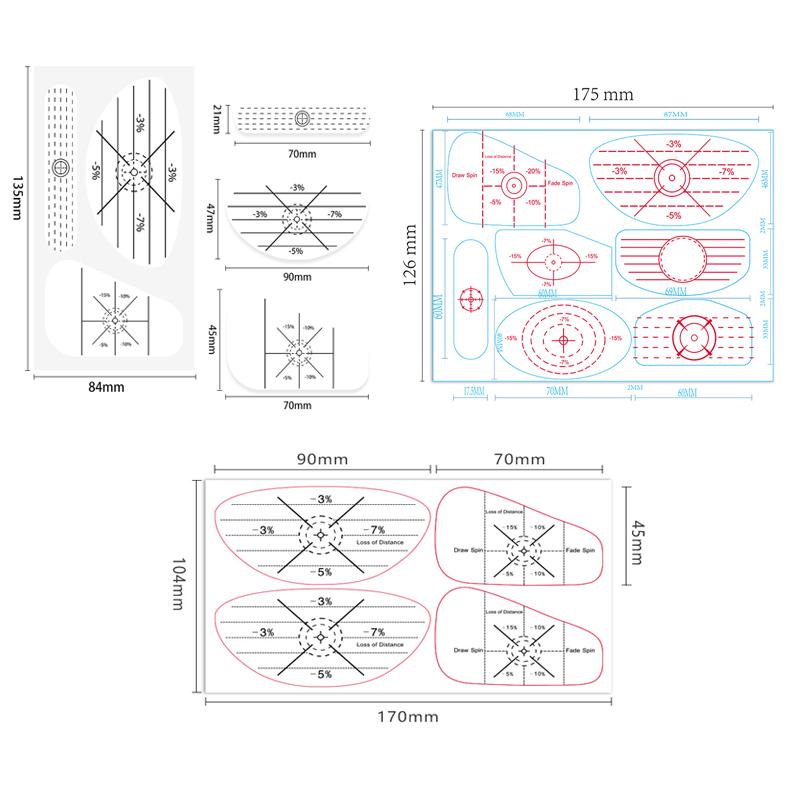 10 Bucăți Autocolante Impact Golf Autocolant Etichete Supradimensionate Rola Înregistrator Lovire Mingi Pentru Bărbați Femei Accesorii Practică Golf